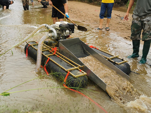 جرف الذهب للعثور على الذهب Dredger مع محرك هوندا