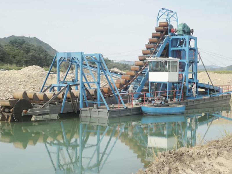 سلسلة دلو الرمال الذهب Diamond Dredger لتجريف النهر