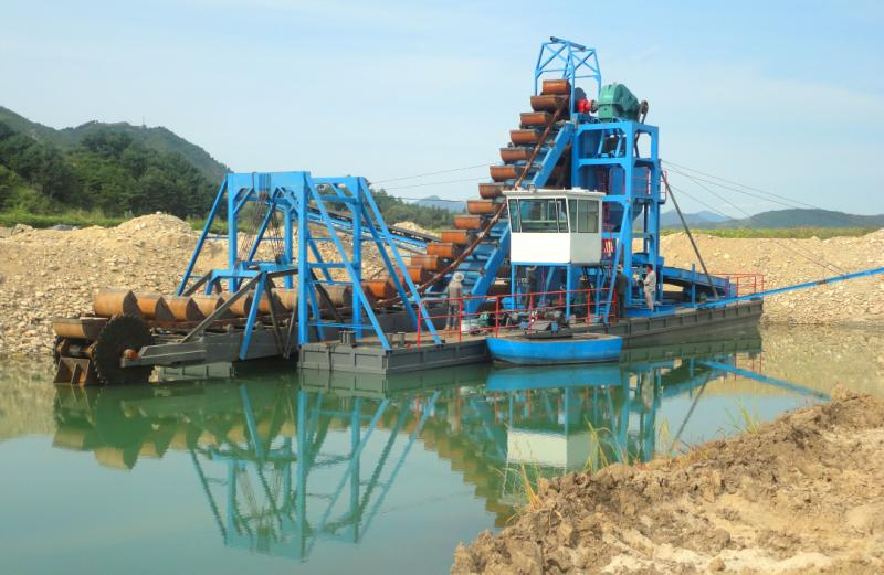 سلسلة دلو الرمال الذهب Diamond Dredger لتجريف النهر