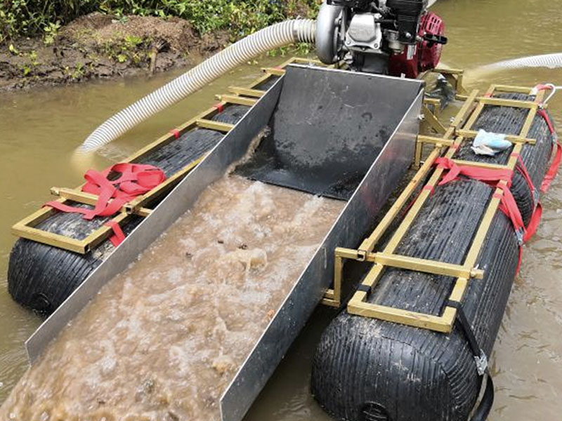 جرف الذهب للعثور على الذهب Dredger مع محرك هوندا