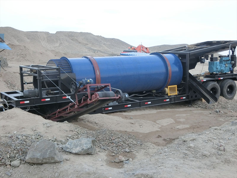 معدات تعدين الذهب Trommel Wash Plant Placer Gold Mining Equipment